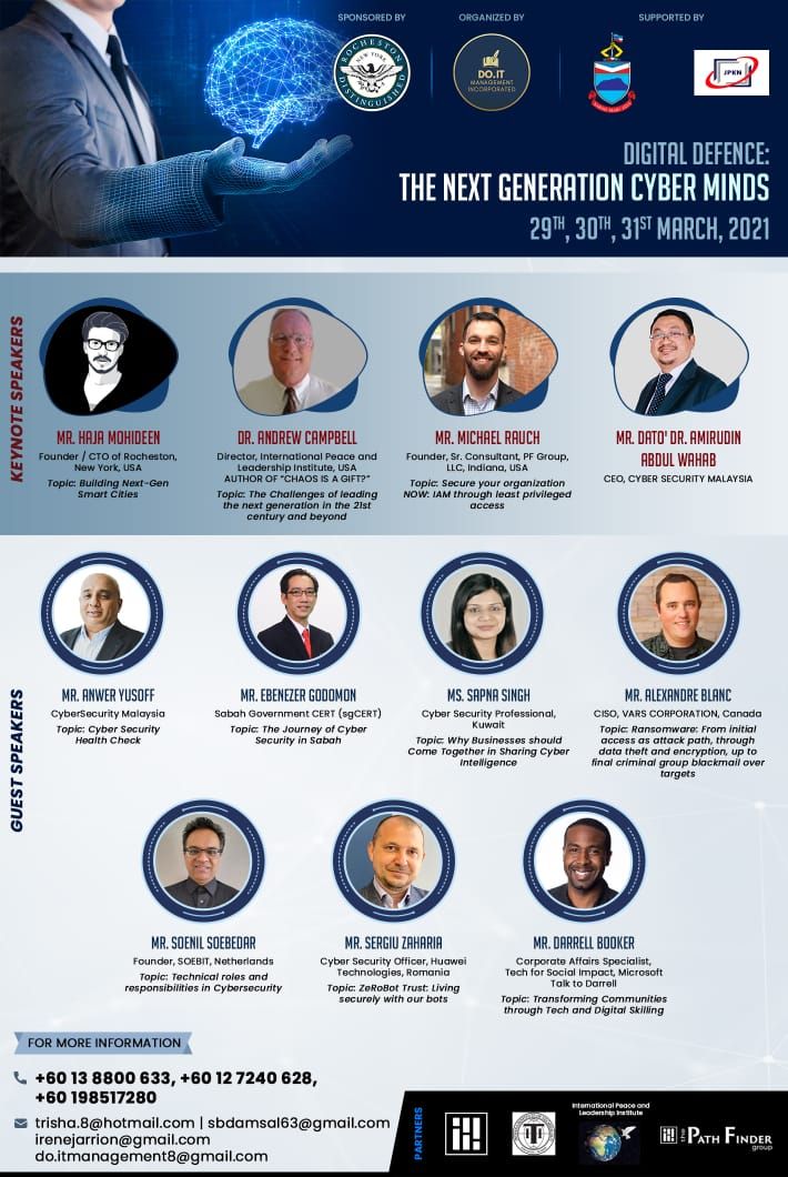 Digital Defence Cyber Minds Keynote Speaker programme