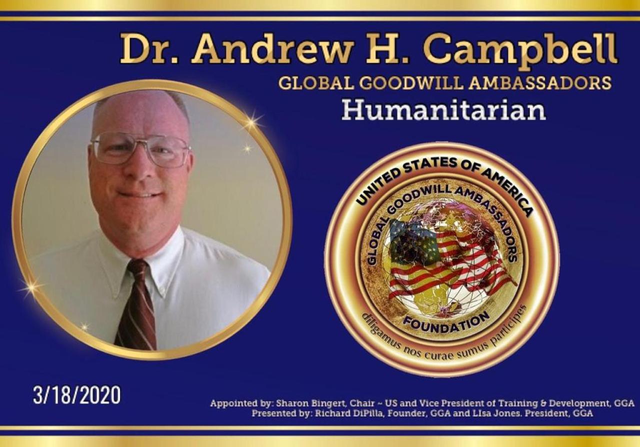 Global Goodwill Ambassadors Humanitarian honor