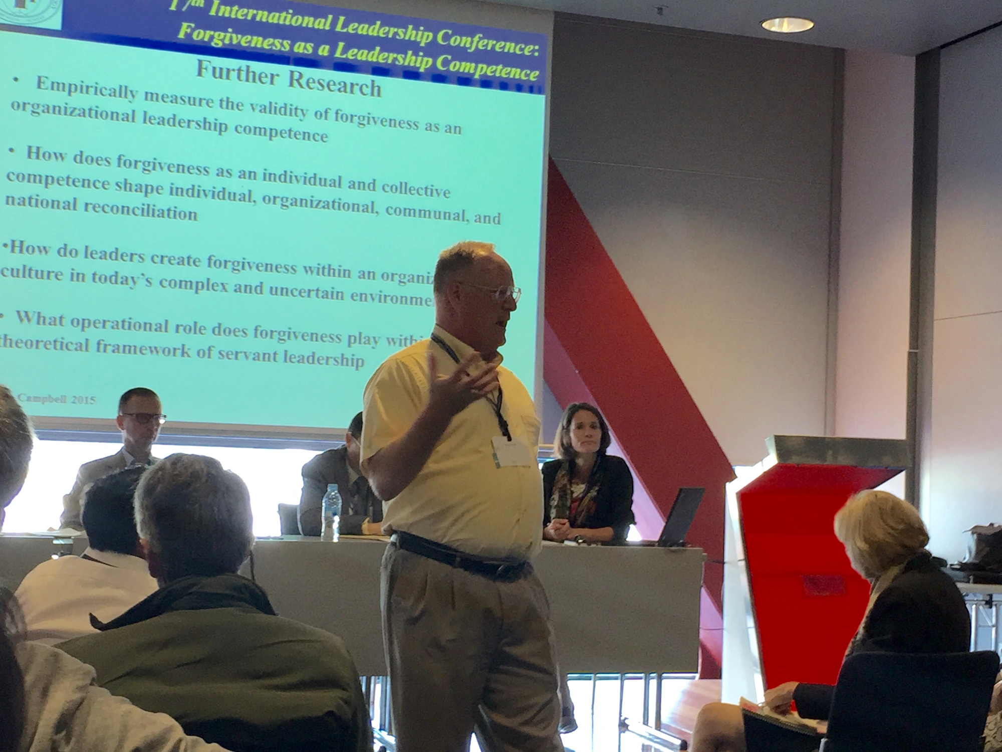 17th International Leadership Conference — Forgiveness as a Leadership Competence